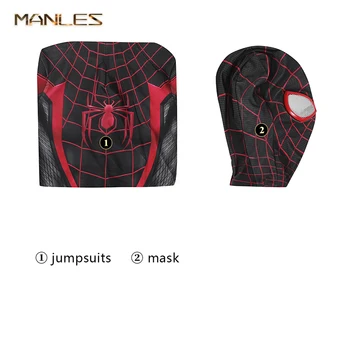 Marvel Spiderman PS5 Cosplay Bodysuit Otroci Jumpsuit Igra Milj Morales Cosplay Kostum za noč Čarovnic  5