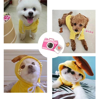 Pes Hoodies Obleke za Majhne, Srednje Pse Lepe Sadje Oblike Hišnih Oblačila Mehko Runo, Kuža, Mačka Kostum Plašč Chihuahua Buldog  5