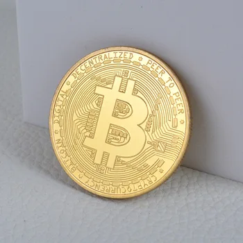 Pozlačeni Bitcoin Priložnostnih Kovancev Zbirateljskih Darilo Fizično Malo BTC Home Art Kovinsko Srebrna Bitcoin Zbiranje Kovancev  5