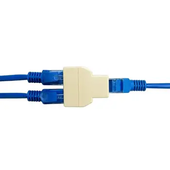 RJ45 Splitter Adapter 1 do 2 Dual Ženske Vrata CAT5/6 LAN Ethernet Sockt Omrežnih Povezavah, na P15  5