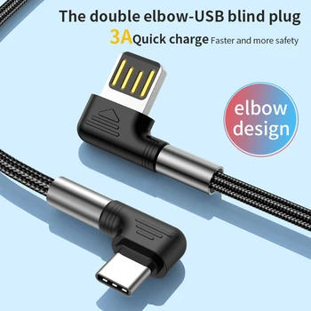 UKGO Dvojno Komolec PD USB Kabel za iPhone 13 12 Pro Max Hitro Polnjenje USB Tip C Kabel za Polnjenje Podatkov Kabel za Macbook 0.5/1/2/3M  5