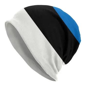Unisex Pozimi Toplo Bonnet Homme Pletenje Kape Moda Estonija Zastava, Kapa Kapa Zunanji Beanies Kape Za Moške, Ženske  5