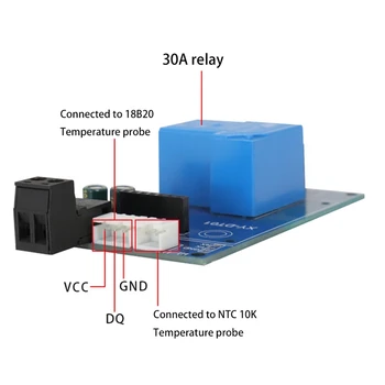 XY-DT01 Digitalni Termostat natančen Digitalni Prikaz Temperature Krmilnik Modul za Hlajenje In Ogrevanje 30A Rele  1