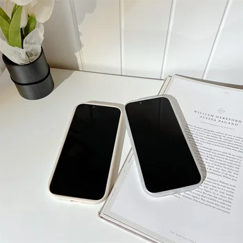 Za iphone 11 12 13 Mini Pro Max 7 8 P, Xr X Xs Max Telefon Primeru Sladko Pregleden Bele Lupine Teksturo Silikonski Anti-padec Primeru 1074  5