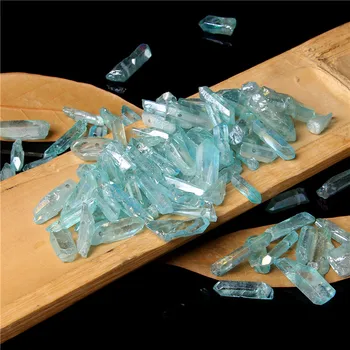 10-30pcs Modra Quartz Crystal Točke Kroglice Vrh Izvrtane Diplomiral Nepravilne Oblike Palico Svoboden Osnovo Za DIY Nakit Izdelavo Ponudbe  5