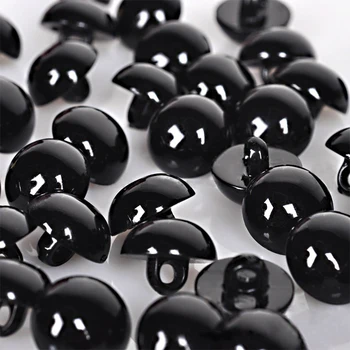 100 kozarcev Plastično Črno Kolenom Gumbi Za Igrača, Lutka Oči DIY Craft Oblačila Šivalni Pribor Dobave  10