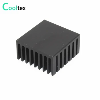 10pcs/veliko 28x28x15mm Aluminija Heatsink black hladilnega telesa radiator za Elektronski Čip VGA RAM IC LED HLADILNIK za hlajenje  3
