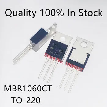 10PCS/VELIKO MBR1060CT 1060 1060CT Schottky dioda 10A60V TO-220  1