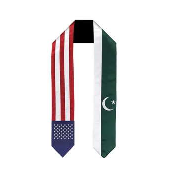180*14 cm Ameriški Pakistan Nacionalno Zastavo Diplomi Ukradel Diplomirani Obleke Pribor Diplomi Krila Šal  10