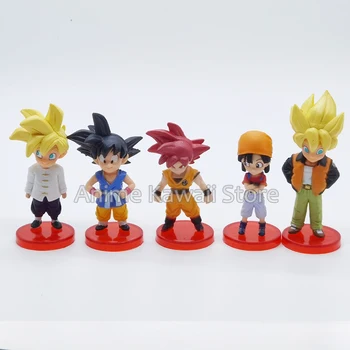 20pcs/set Dragon Ball Super Goku Vetega Majin Buu Freeza Beerus Whis Znamke Karin Gotenks PVC Številke Anime Collectiable Model  2