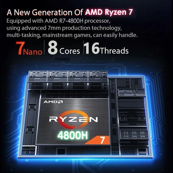 4800H 15.6 Inch AMD Ryzen 7 4800H Gaming Prenosniki Max Ram 64GB DDR4 MAX Rom 4TB SSD Windows10 11 Pro Prenosni Bluetooth, WIFI  5