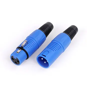 4pcs 3pins XLR moški vtič v priključek za Zvok/Mikrofon MIC, Visoke kakovosti, Črne barve, kabel velikosti do 6,0 mm  5