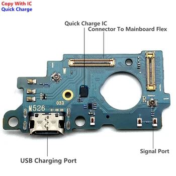 5Pcs Nova USB Polnjenje Tablice Priključek Penzion + Mainboard Flex Za Samsung A22 A32 4G A33 5G M22 M31S M32 M325F M51 M52  10