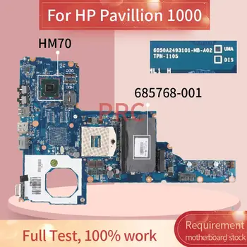 685768-001 685768-501 Za HP Pavillion 1000 Zvezek Mainboard 6050A2493101 SJTNV HM70 DDR3 Prenosni računalnik z Matično ploščo  10