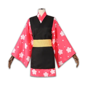 Anime Strip Demon Slayer Kimetsu ne Yaiba Cosplay Kostume Makomo Cosplay Kostum Uniforme Kimonos Samurai oblačila Obleko Obleke  10