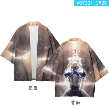 Anime Usodo Bivanja Noč Cosplay Kostum Saber Jeanne D Loka Gilgamesh Archer Rin Tohsaka Japonski Kimono Jopico Majica Coats  10