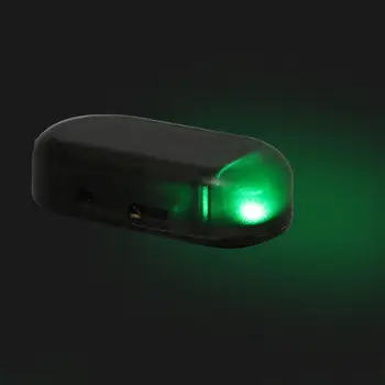 Avto Ponarejenega Varnostnih Svetlobo Sončno energijo Simulirani Lutke Anti-Theft Opozorilo Brezžični Alarm LED Imitacije Utripa Pozor Lučka U0P3  10
