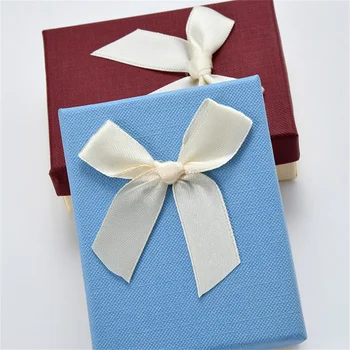 Barva Obroč, Nakit, Ogrlico, Uhane Prisotna Gift Box Mini Multi-barvni Bowknot Darilo Škatle za Nakit Ogrlica Shranjevanje Primerih  5