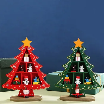 Božič Lesa Božično Drevo Mini Božično Drevo Tabelo Okraski Nakupovalni Center Hotel Božič Mavrica Ornament Venec  5