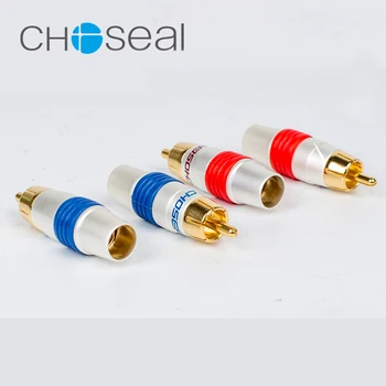 Choseal QS6043 4Pcs/veliko DIY RCA Vtič Avdio Kabel RCA Moški Priključek Koaksialni kabli Zvočniški Kabel Adapter  10