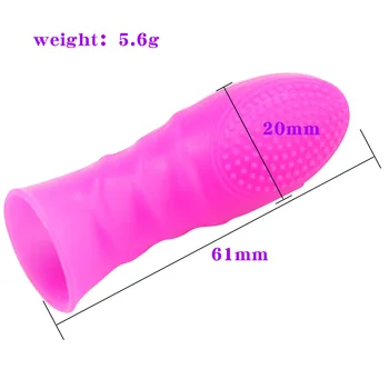 Clitori Stimulator Prst Posteljice mehko Postavljeno Pike masturbacija spogleduje sexy igrače G Spot Vagina Masaža sex igrače za ženske Nekaj  10