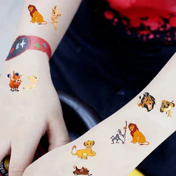 Disney akcijska figura, Levji Kralj Simba anime slika kawaii tattoo nalepke risank anime otroci igrače Božič darilo za rojstni dan  5