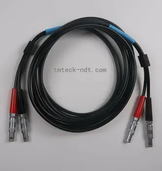 Dvojno RG174 Industrijske koaksialni UT kabel združljiv s stilom LEMO 00 do LEMO 00 4pcs  4