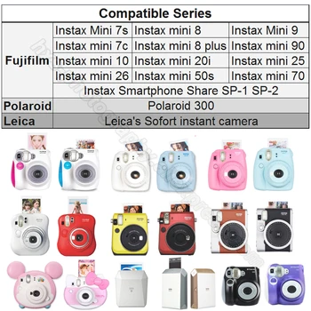 Kakovost PU Usnje Fotoaparat Case/Bag/Pokrov in Instax Mini Film, Foto Album za Fuji Fujifilm Instax Mini 70 Instant Filmsko Kamero  10