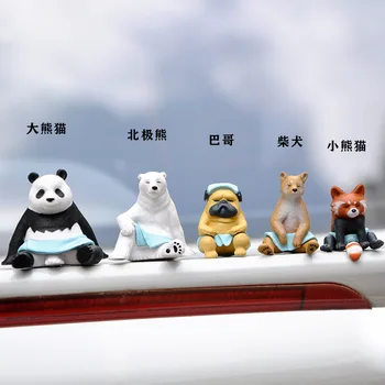 Kawaii Pribor Savne Živali Rdeči Panda Orjaški Panda Shiba Inu, Polarni Medved, Pug, Darilo Okraski za Otroke in Sošolci  3