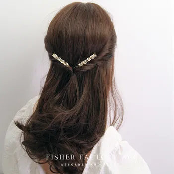 Korejski Moda Cvet Opal Pearl Lasnice Darila Za Ženske, Dekleta, Sponke Za Lase Zatiči Barrettes Pribor Hairclip Hairgrips Headdress  5