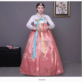 Korejski tradicionalni noši hanbok ženski Koreja palace kostume hanbok dolgo obleko Cosplay stranka nacionalni ples oblačila  10