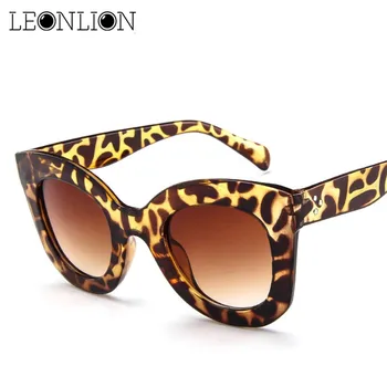 LeonLion 2021 Nova Mačka Oči, sončna Očala Ženske Oblikovalec Razkošje Moški/Ženske Leopard sončna Očala Classic Vintage UV400 Prostem Očala  10