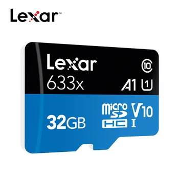 Lexar Micro SD 128GB 16GB 32GB Pomnilniško Kartico visoke hitrosti do Max 95M/s Class10 64GB 633x cartao de memoria TF Flash Kartice  10