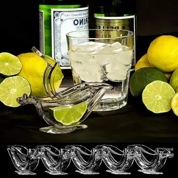 Limonin squeezer Prenosni ročni limone objemka sokovnik Mini Sadnih Sokov, Pritisnite Clear color ptica obliko akril priročnik squeezer  5