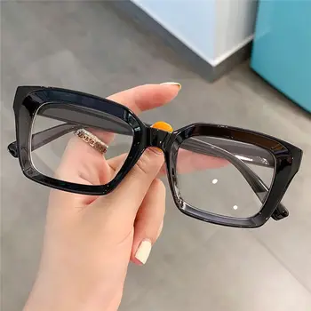 Moda Kvadratni Okvir Obravnavi Očala Moški Ženske Modni Prevelik Okvir High-definition Presbyopia Očala Dioptrije 0~+ 3.00  5
