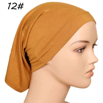 Muslimanski Headscarf Ženske Turban Skp Hidžab Kritje Stretch Islam Šal Notranje Glavo Bonnet Bombaž Underscarf Headwrap Skp  10
