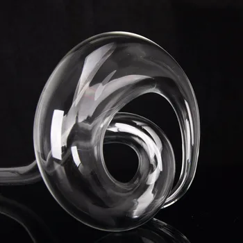 Novo, Najnovejše Design! Umetni Piha Ročni Hladno Cut Lead-free Kristalno Steklo Kača Pregleden Vino Decanter Vino decanter  5