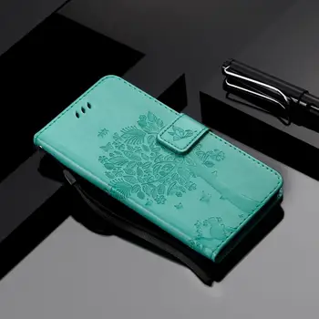 Ohišje Za Xiaomi Mi 8 9 10 Lite 9T Redmi Opomba 6 7 8 8T Pro K20 K30 A3 3D Mačka Drevo Denarnice Usnja Flip Knjige Mehka TPU Telefon Kritje  10