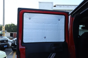 Okno avtomobila Zavese Anti-UV sončnega Dežnik Kritje za Jeep Wrangler JK 2007-2017 4-Vrata, Notranja Oprema Aluminijasto Folijo  5