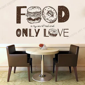 Ozadje restavracija Dekor vinilna Nalepka samo ljubezen fast food restavracijo, snack Za kuhinjo, Kavarna Restavracija Dekoracijo rb347  5