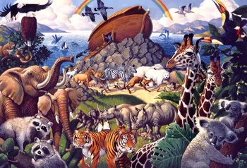 Po meri Noe Ark živali 5D DIY Polno diamond slikarstvo kakovosti navzkrižno šiv art komplet za dom dekor  5