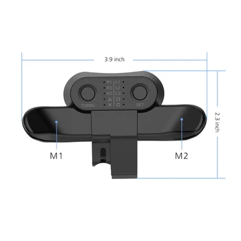 Razširjene Gamepad Gumb Nazaj Prilogo Palčko Zadaj Gumb S Turbo Tipka Adapter Za PS4 Krmilnik za Igre Pribor  10