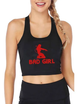 Rdeča Bad Girl Oblikovanje Grafične Seksi Slim Fit Obreži Zgoraj Hotwife Zabavno Poredna Vrhovi Tank Poletje Fitnes Sport Usposabljanje Camisole  10