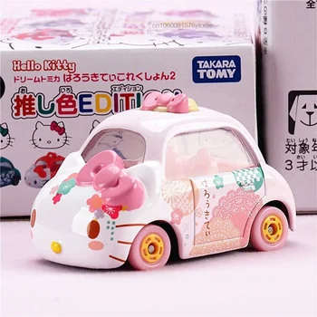 Sanrio Hello Kitty Mini Avtomobili, Igrače, Plastične Modela Avtomobila Smešno Otroci Vozila Avto Model Igrača Za Otroke Kolesa Nastavite Kul Darilo Za Rojstni Dan Dekor  4