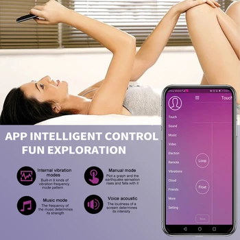 Sex Igrače Bluetooths Dildo, Vibrator za Ženske Mobilno APLIKACIJO Remote Control Vibrator Obrabe Vibracijske Hlačke Igrača za Nekaj Sex Shop  10