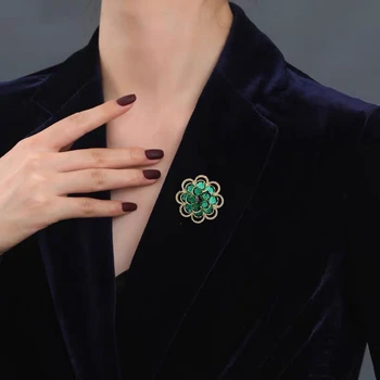 Sijaj Kristalno Camellia Broška Pin Elegantno Ustvarjalne Marjetica, Sončnica Metulj Oblačila Broške Pribor Corsage Ženske, Nakit  5