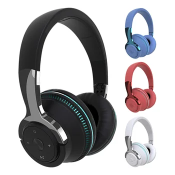 Slušalke Bluetooth, združljiva Gaming Slušalke Stereo Zvok Poslušanja Glasbe Orodje Zložiti Slušalke Material Prenosniki Modra  5
