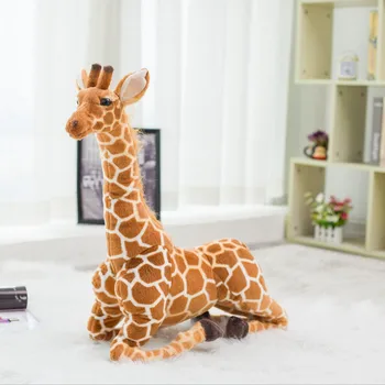 Visoka Kakovost 140 cm Simulacije Žirafa Plišastih Igrač Srčkan Polnjene Živali Mehko Žirafa Lutka Darilo za Rojstni dan Otroci Igrače  10