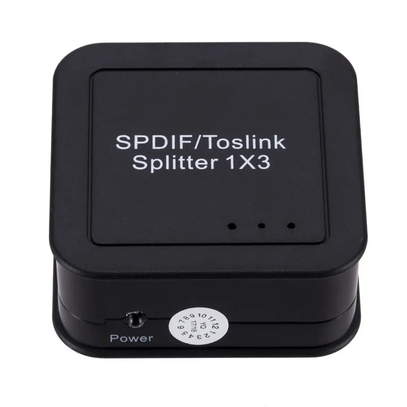 SPDIF digitalni Optični Avdio Splitter Adapter 3-stezni Optični Delilnik SPDIF Optični Kabel usb Hub Razdelilnik