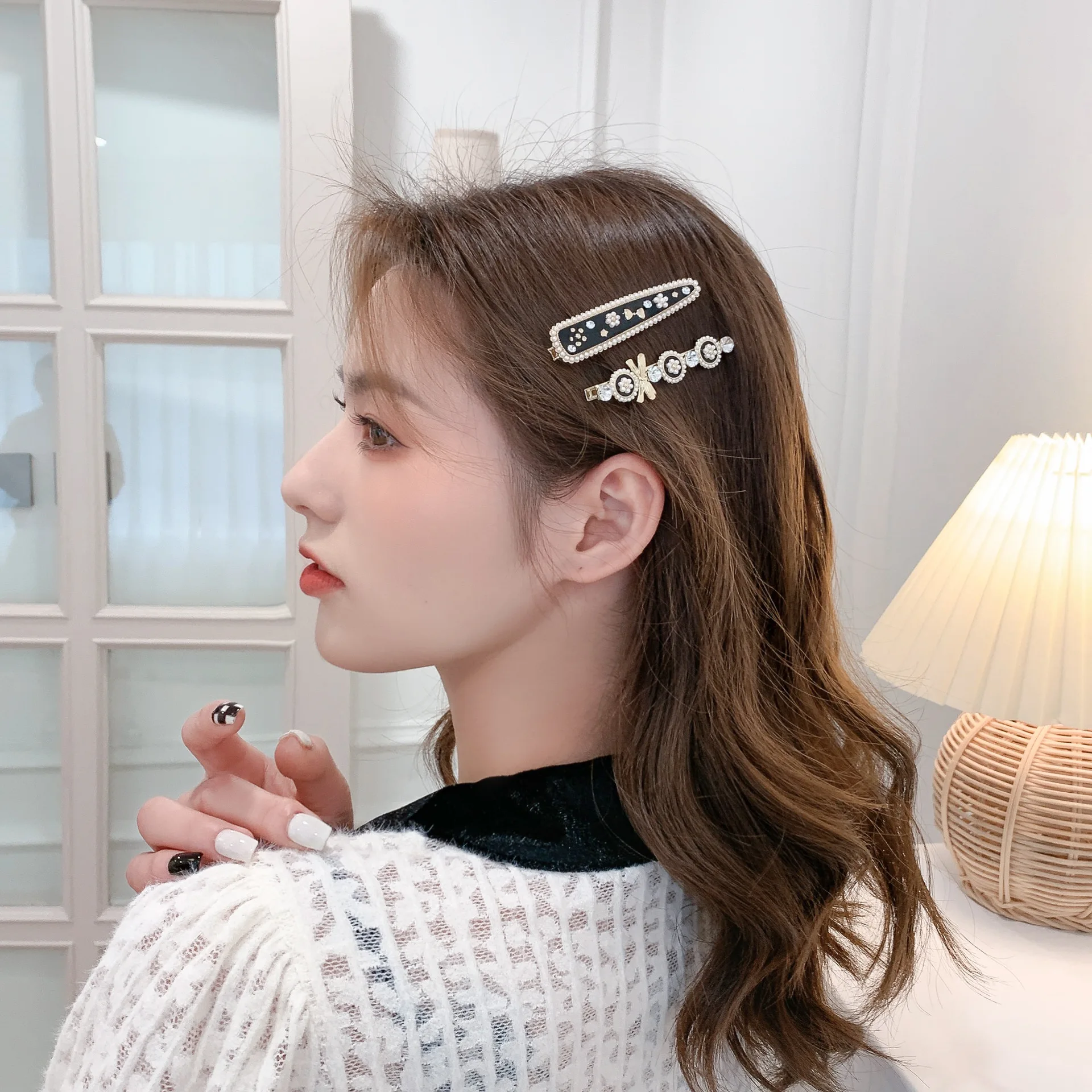 Zlitine Bowknot Cvetlični Barrettes za Ženske Dekle Lasnice sponke za Lase korejski Ročno izdelan Modni Dodatki